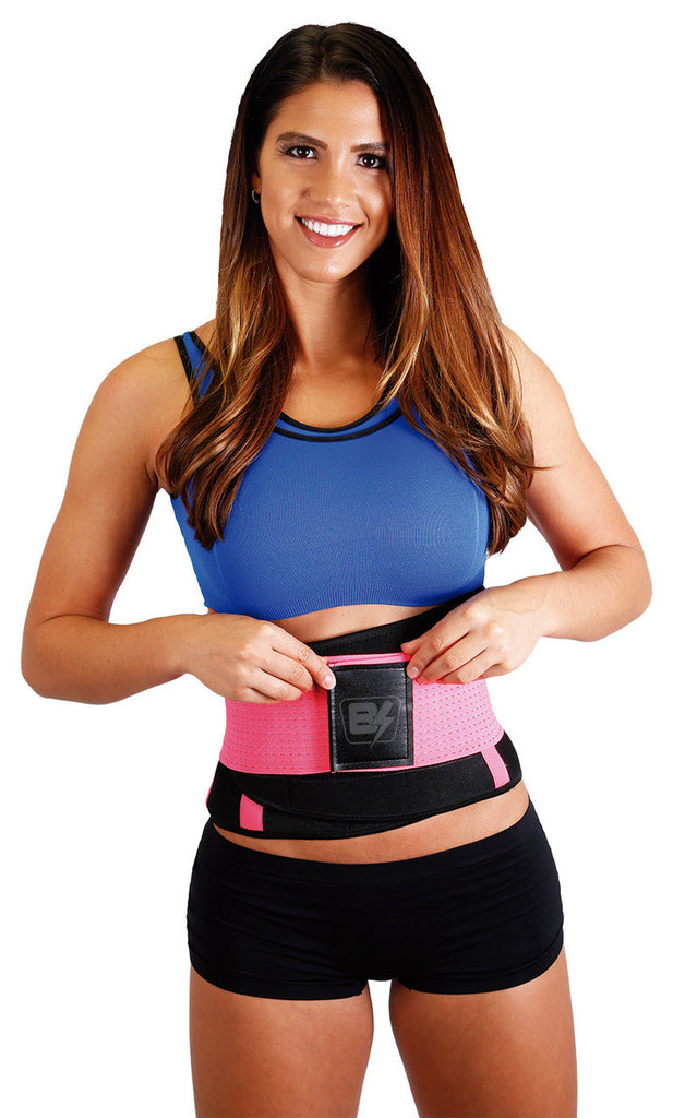 Body Spa Workout Belt Waist Trainer with Neoprene Sweat Lining – Body Spa  USA